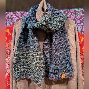 Handmade handknit scarf